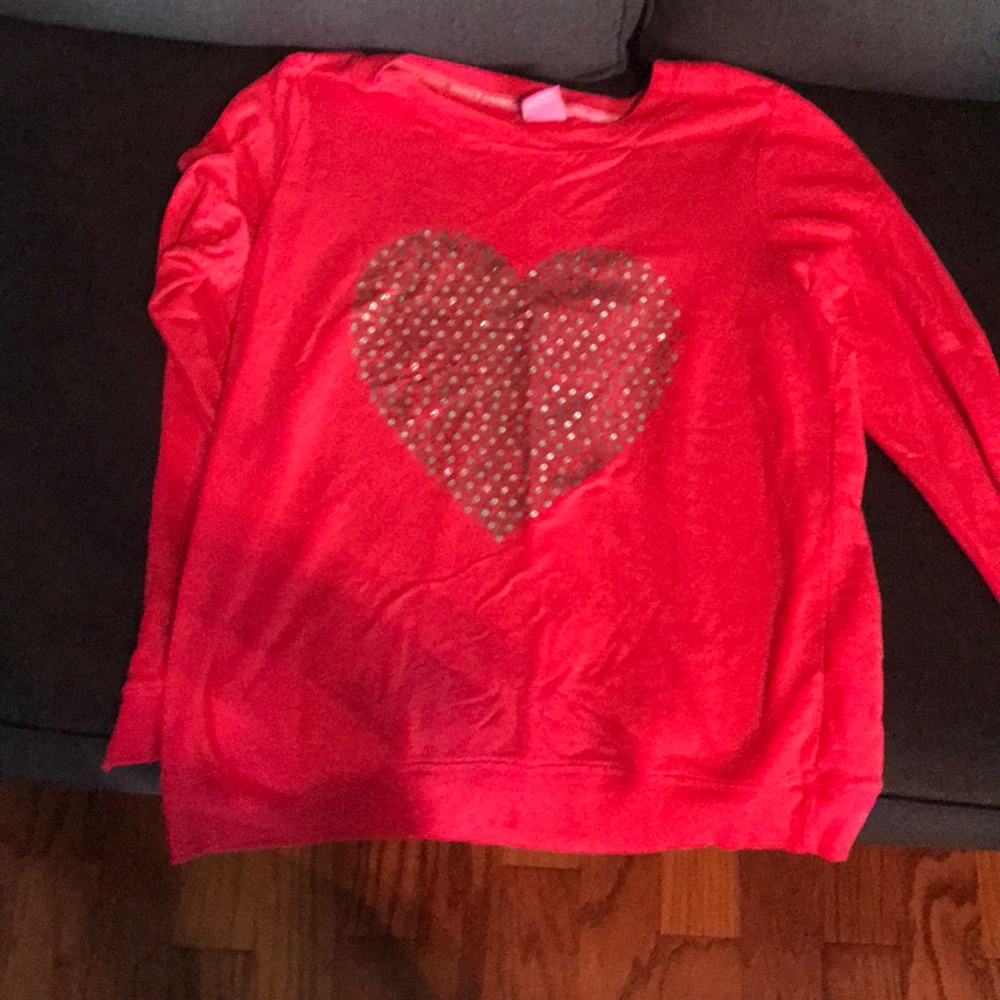 A heart long sleeve shirt